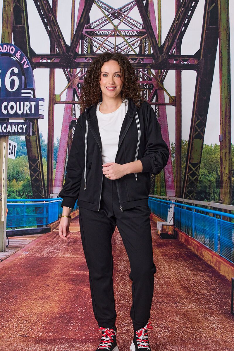 Aspen Black Hooded Jacket