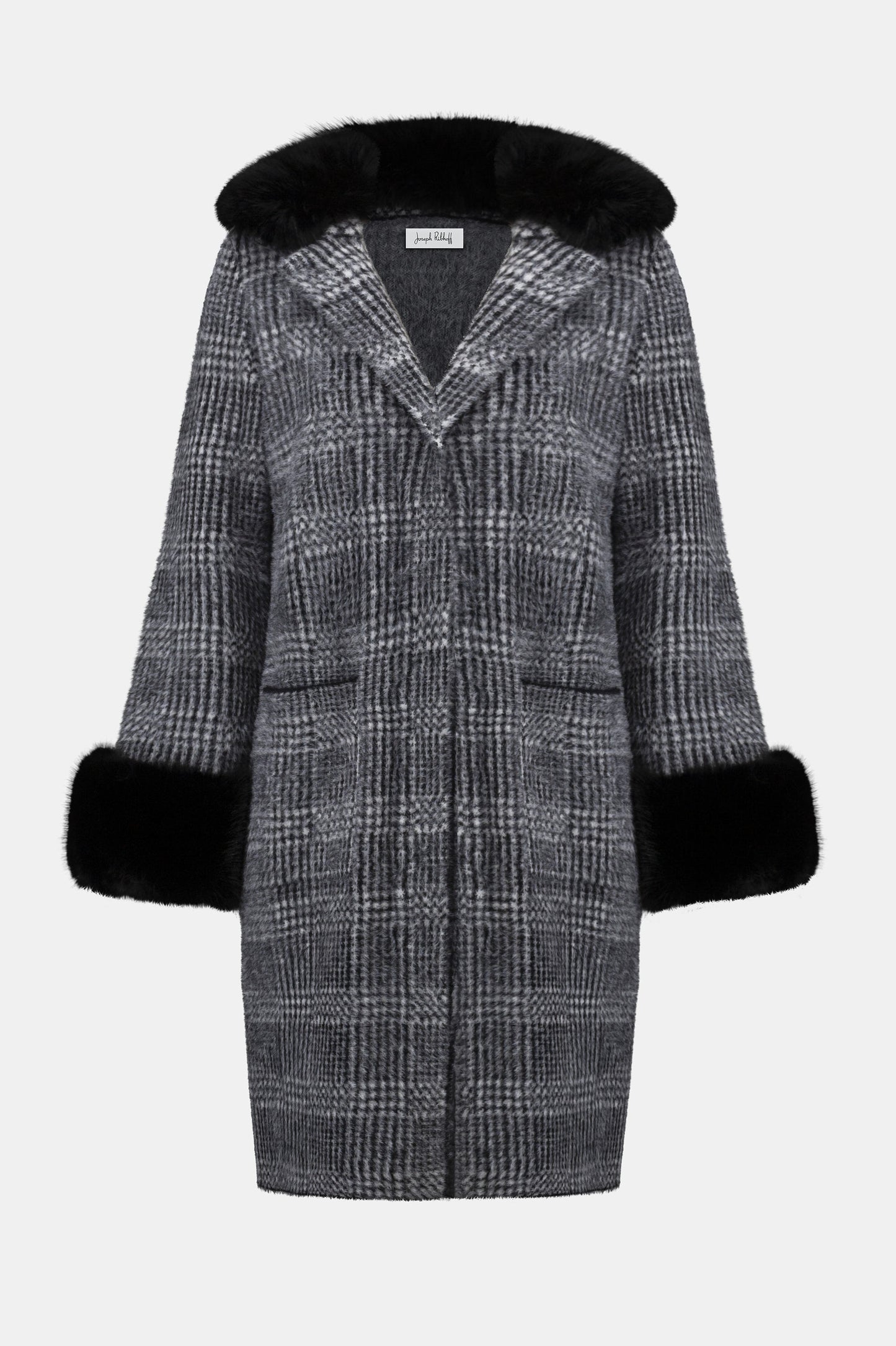 Plaid Long Blazer Coat