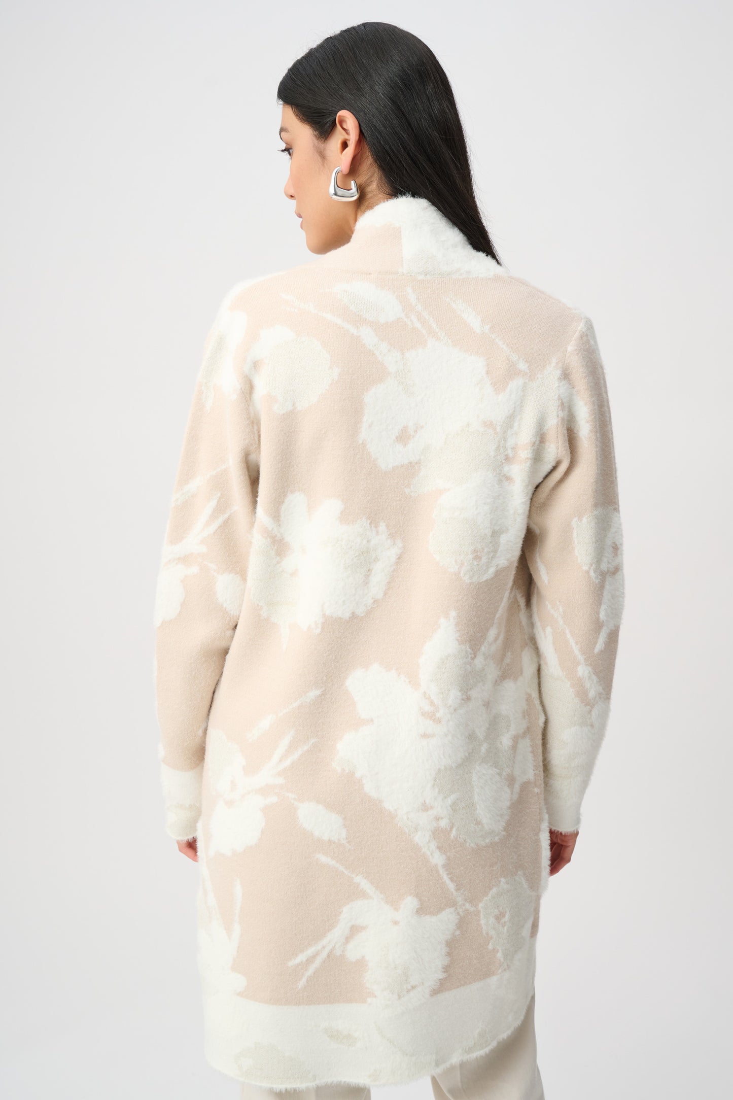Sweater Knit Long Cardigan