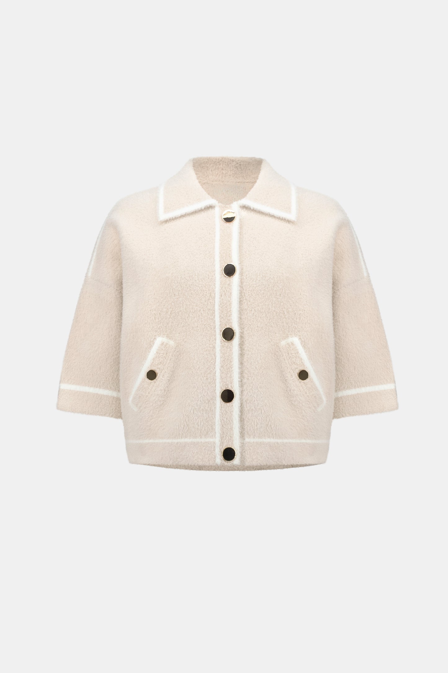 Fawn Textured Knit Cardigan