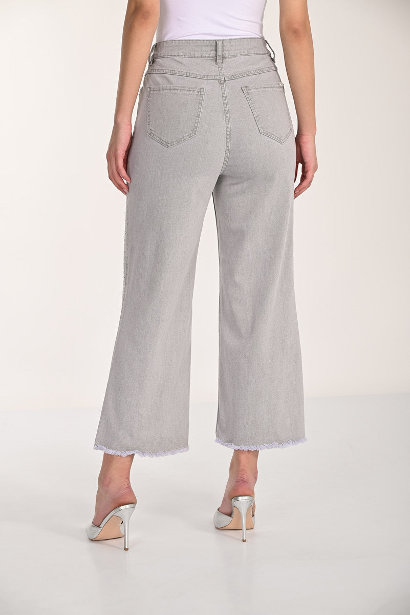 Grey Crop Jeans