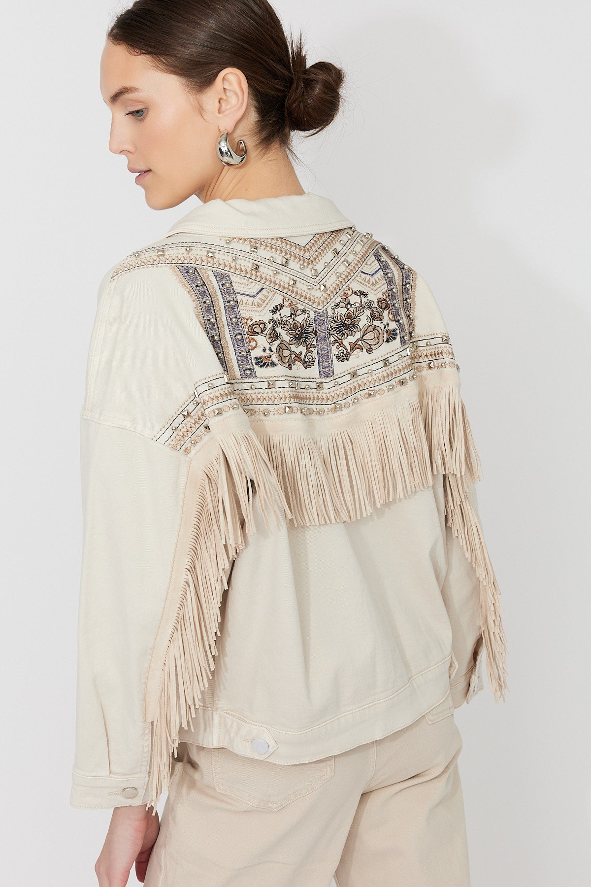 Fringe Denim Jacket