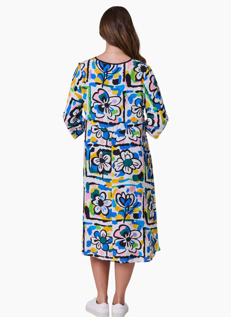Cobalt Paint Box Dress