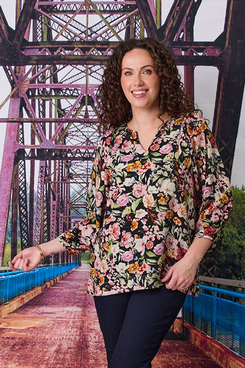 Toulon 3/4 Sleeve Blouse