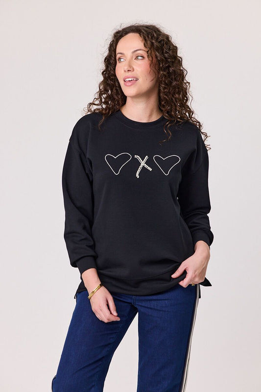 Black Hugs And Kisses Sweatshirt