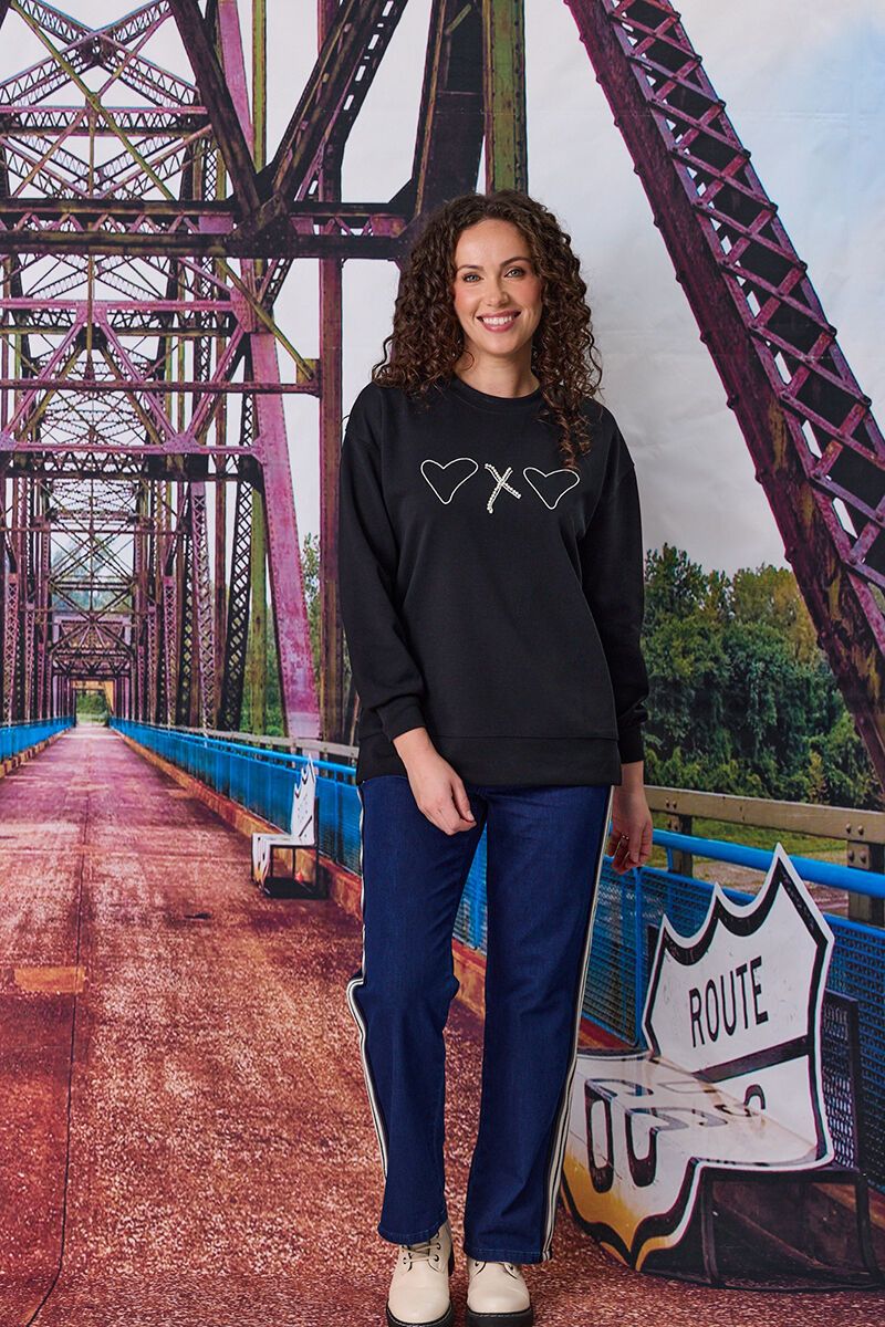Black Hugs And Kisses Sweatshirt