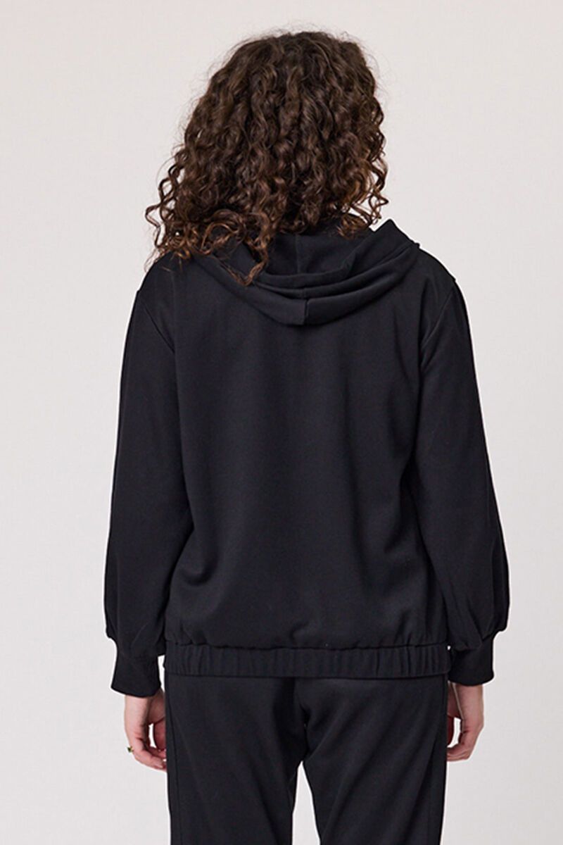 Aspen Black Hooded Jacket
