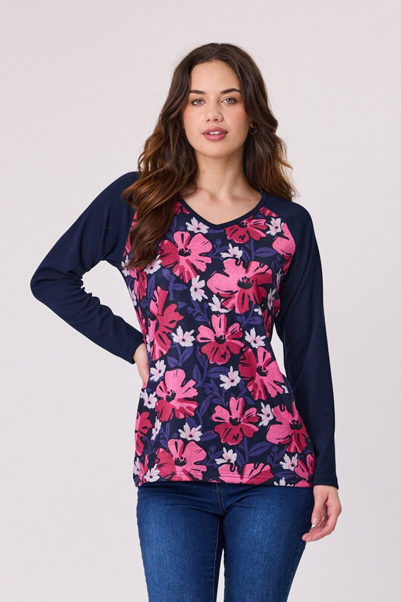 Tessa Knit Top Navy