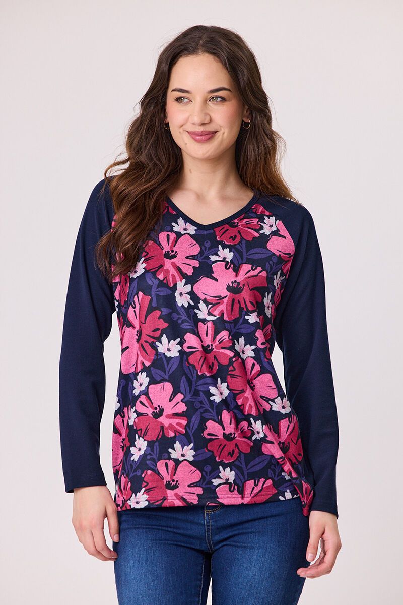 Tessa Knit Top Navy