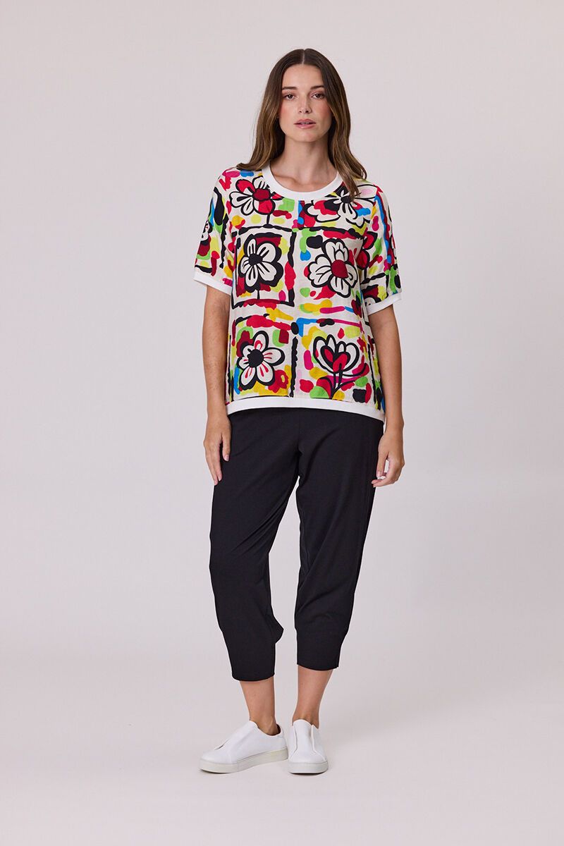 Cerise Groovy Garden Top