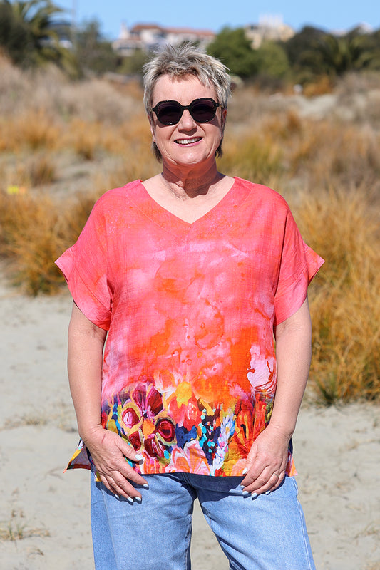 Coral Splash Top