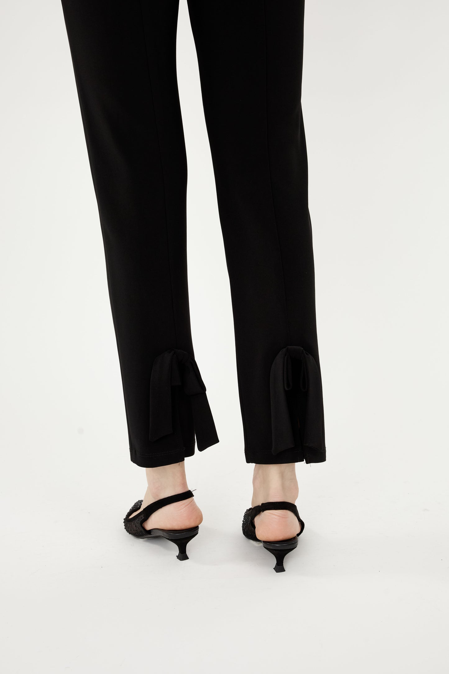 Bow Detail Straight Fit Trousers