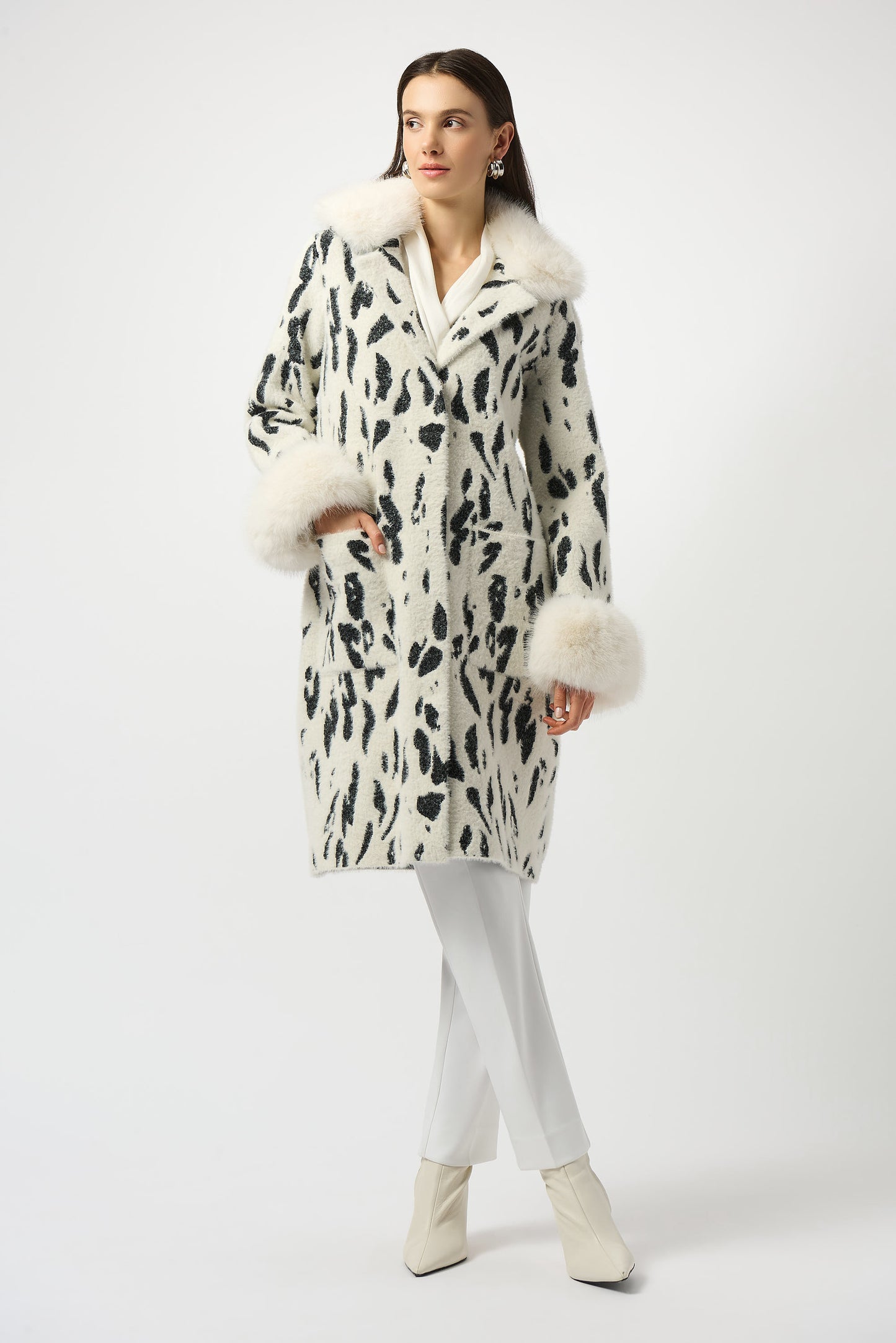 Chic Animal Print Coat
