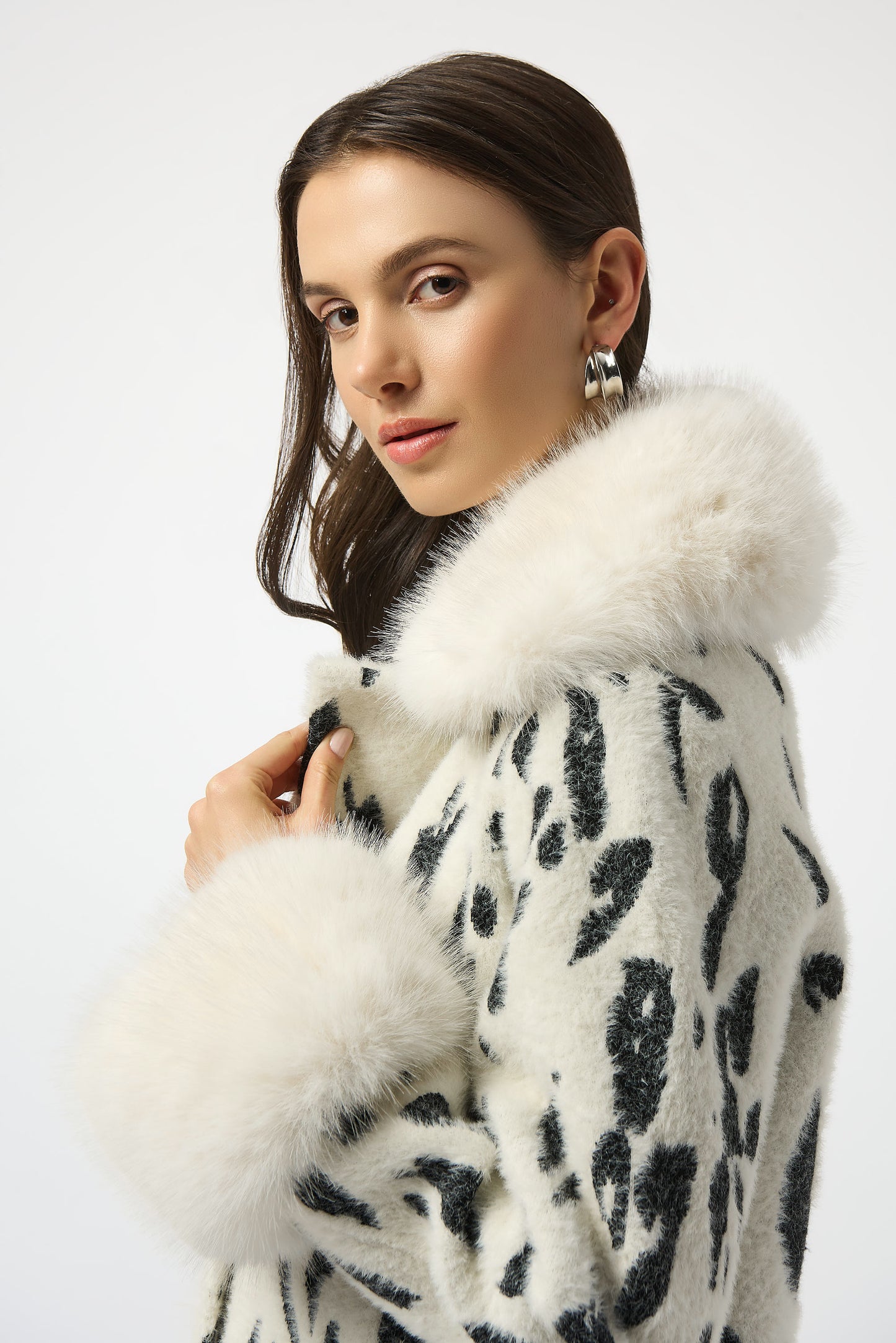 Chic Animal Print Coat