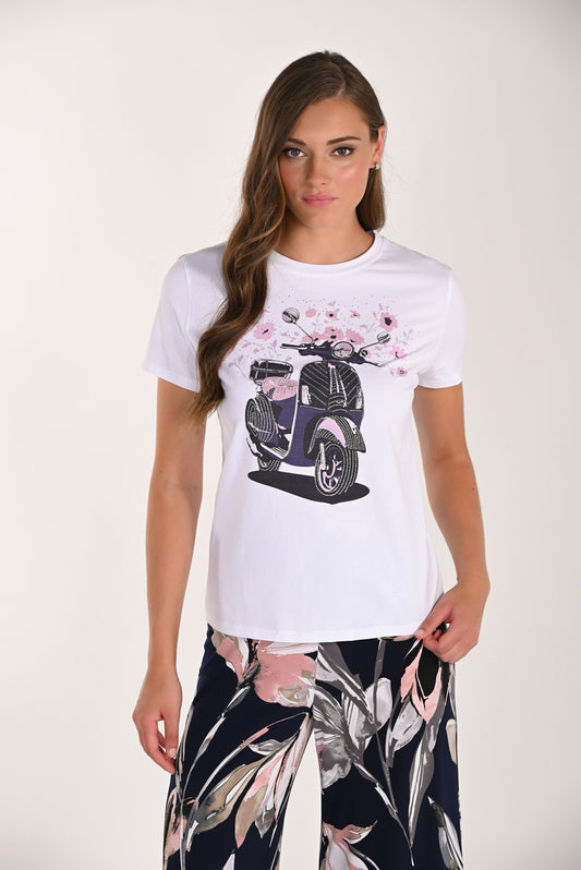 Embellished Vespa Tee