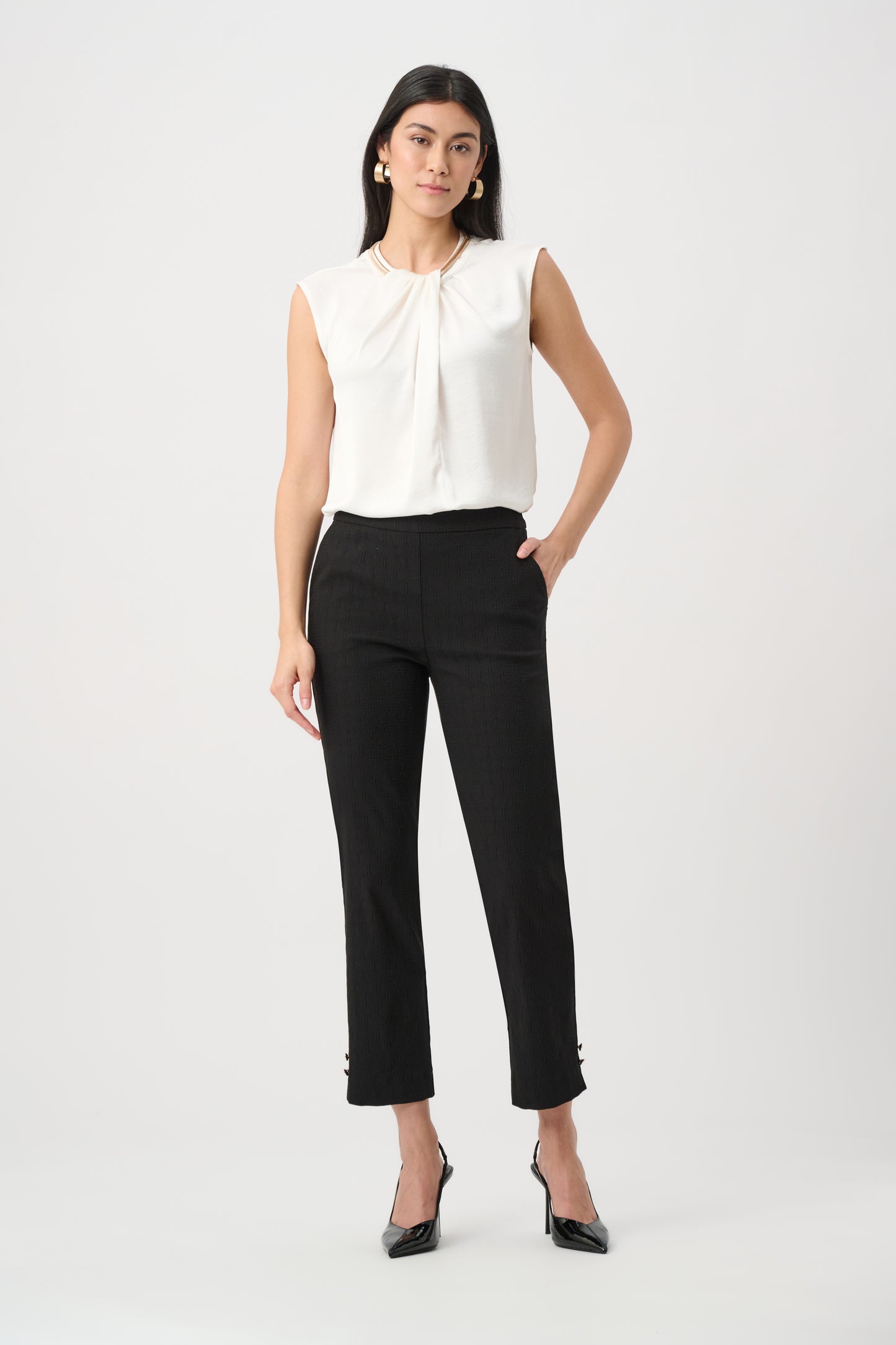 Slim Mid-rise Formal Trousers