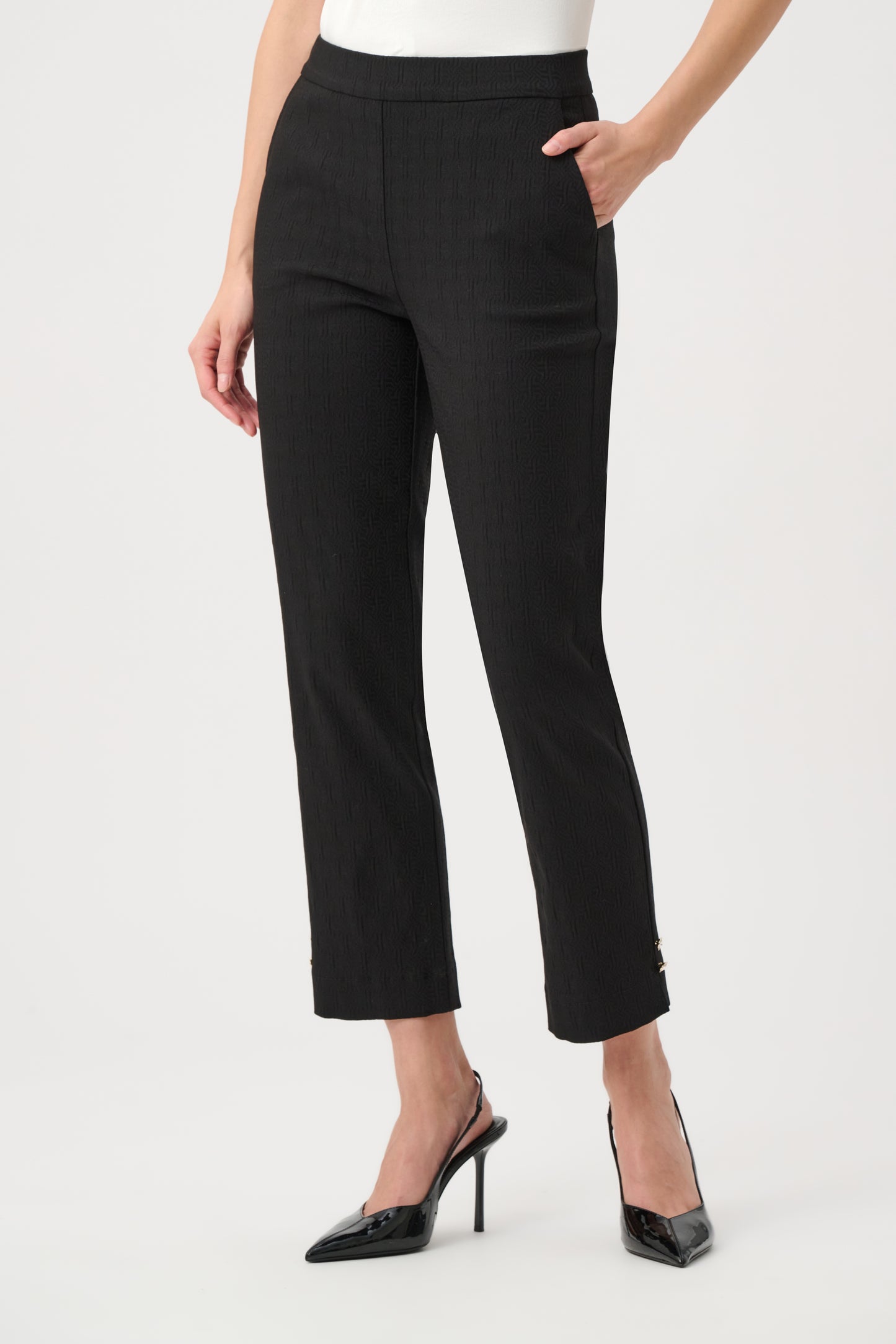 Slim Mid-rise Formal Trousers