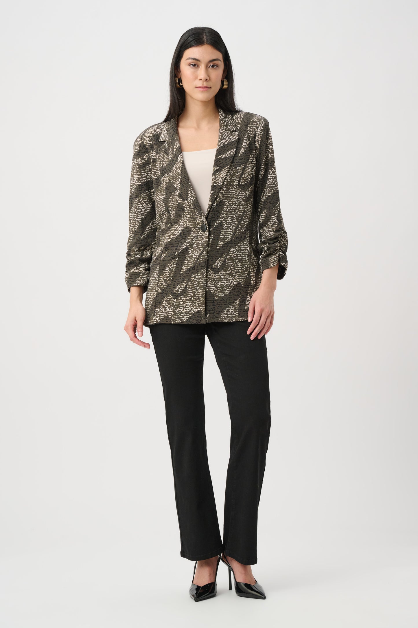 Abstract Print Blazer