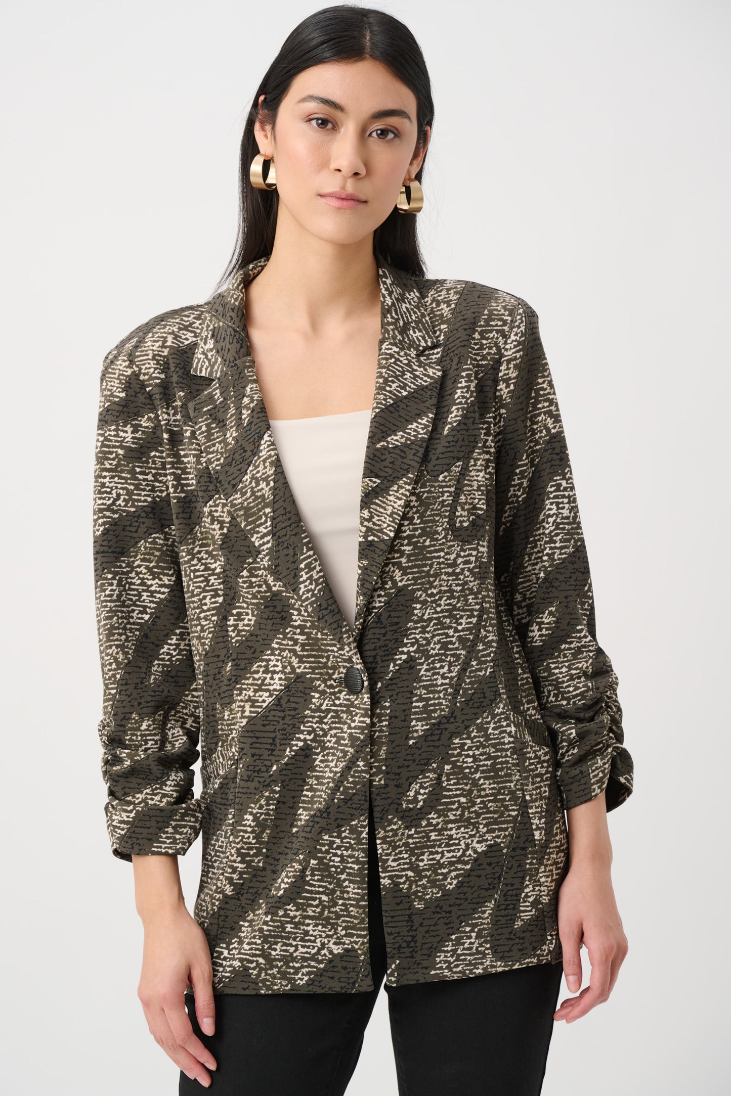 Abstract Print Blazer