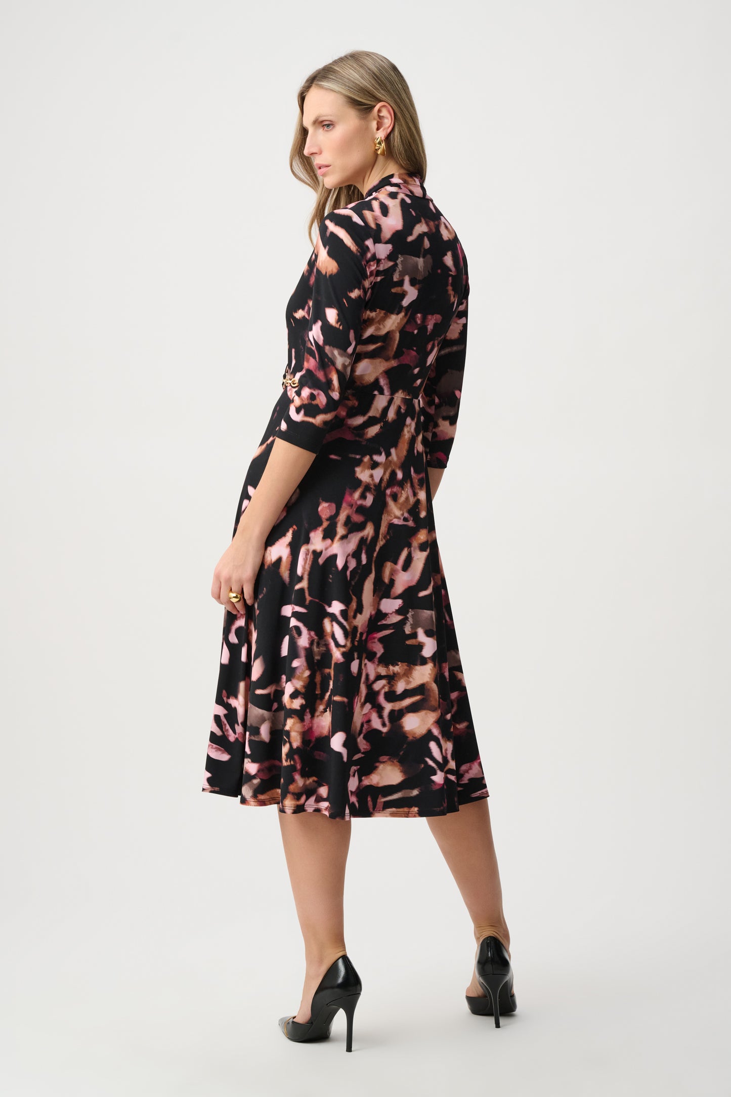 Knee-length Wrap Dress
