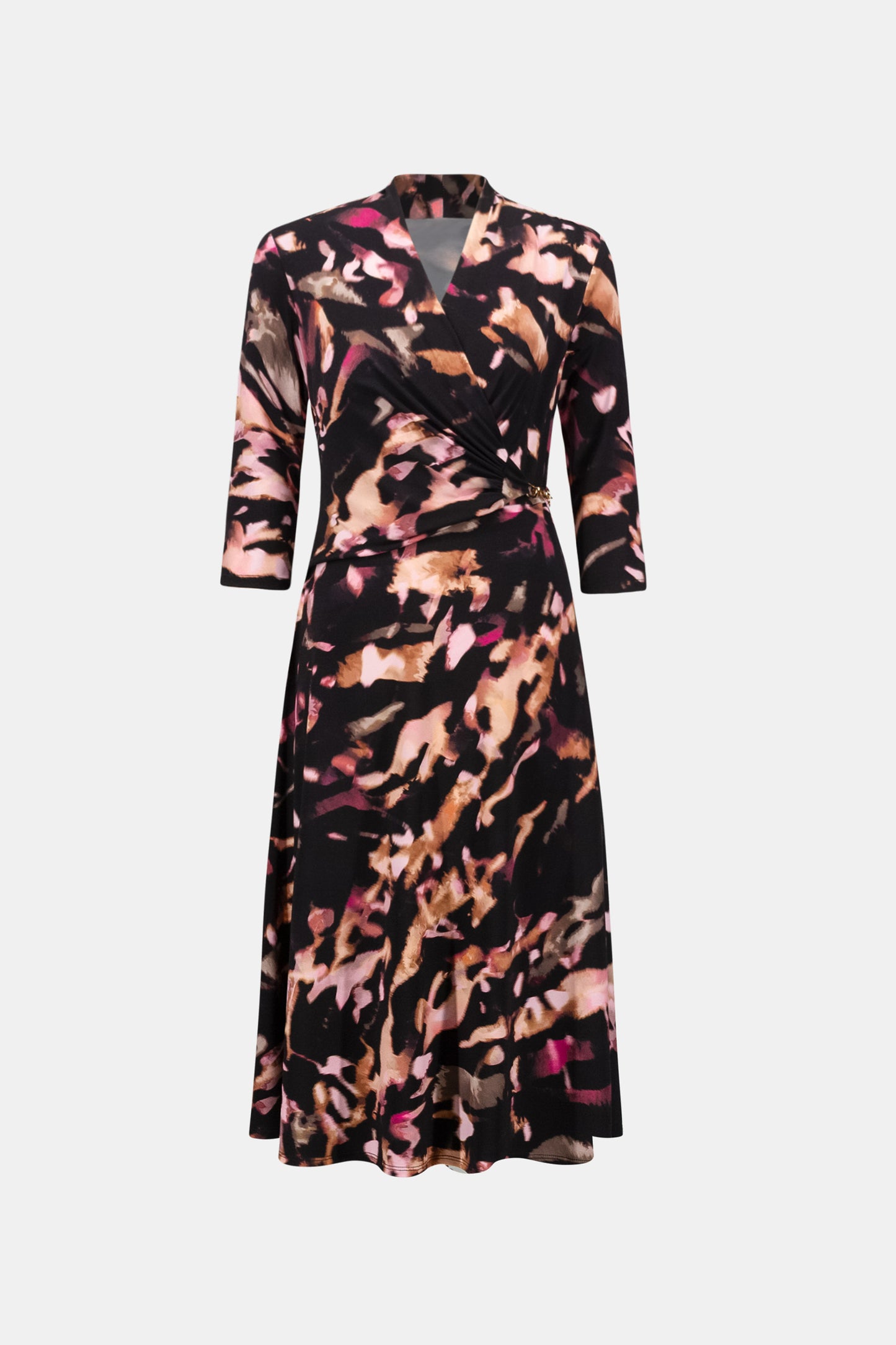 Knee-length Wrap Dress