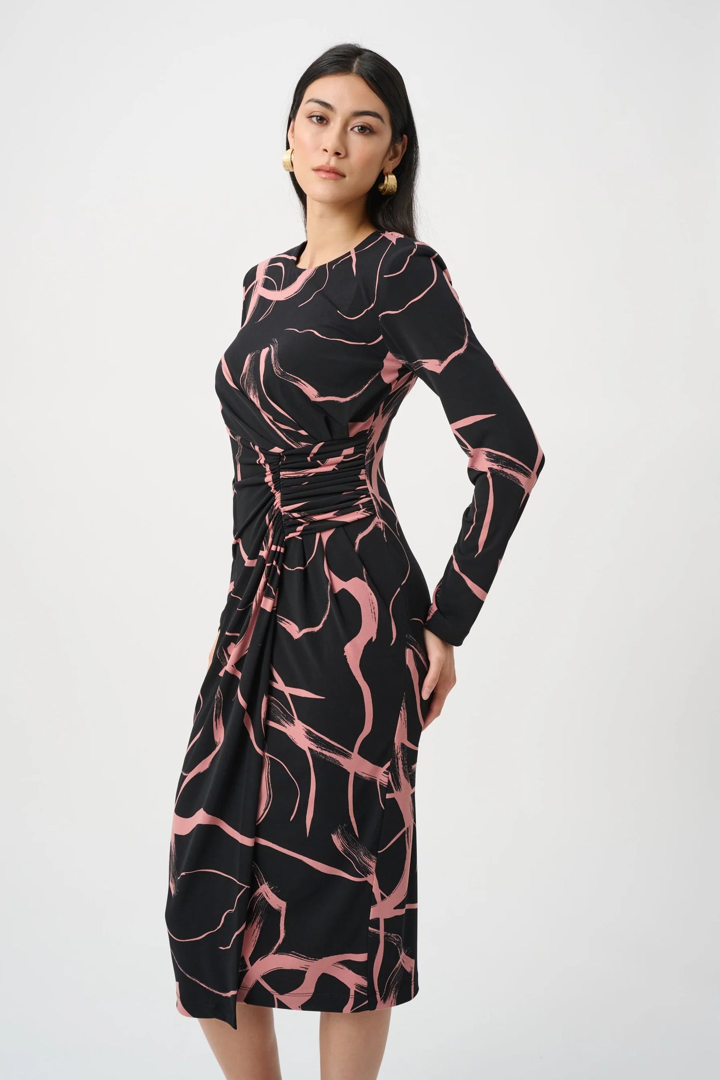 Knee Length Wrap Dress