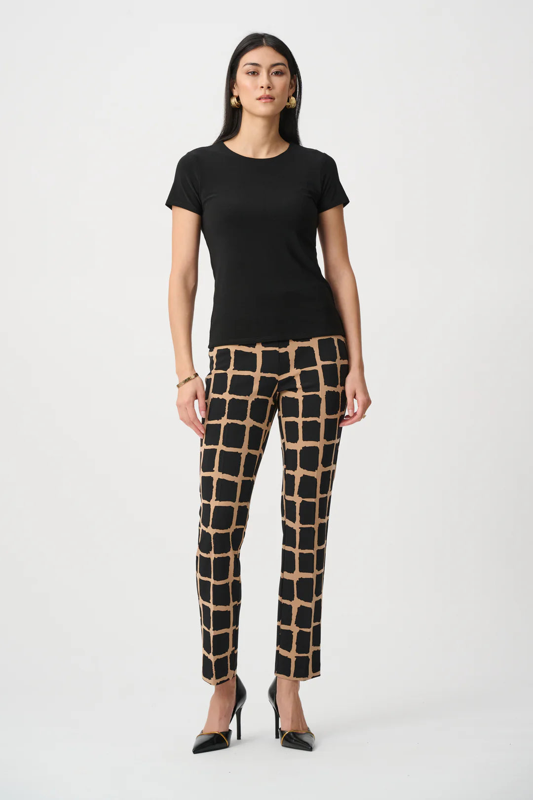 Geometric Pull-On Pants