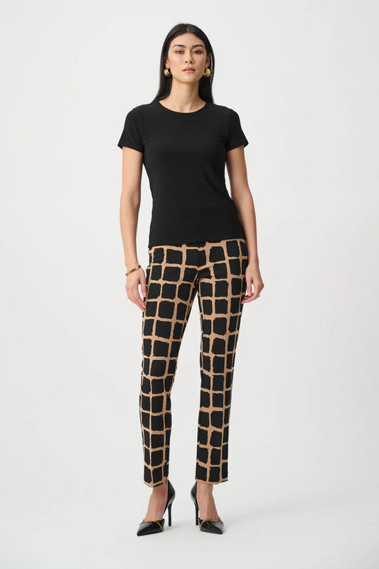 Geometric Pull-On Pants