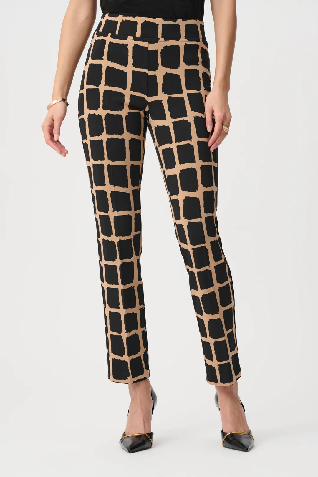 Geometric Pull-On Pants