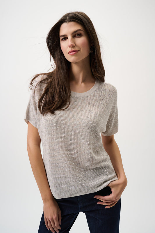 Crew Neck Jewel Pullover