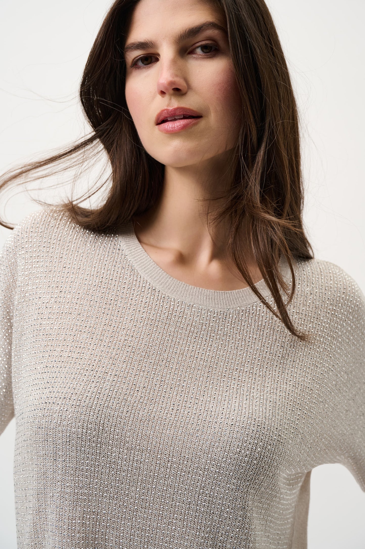 Crew Neck Jewel Pullover