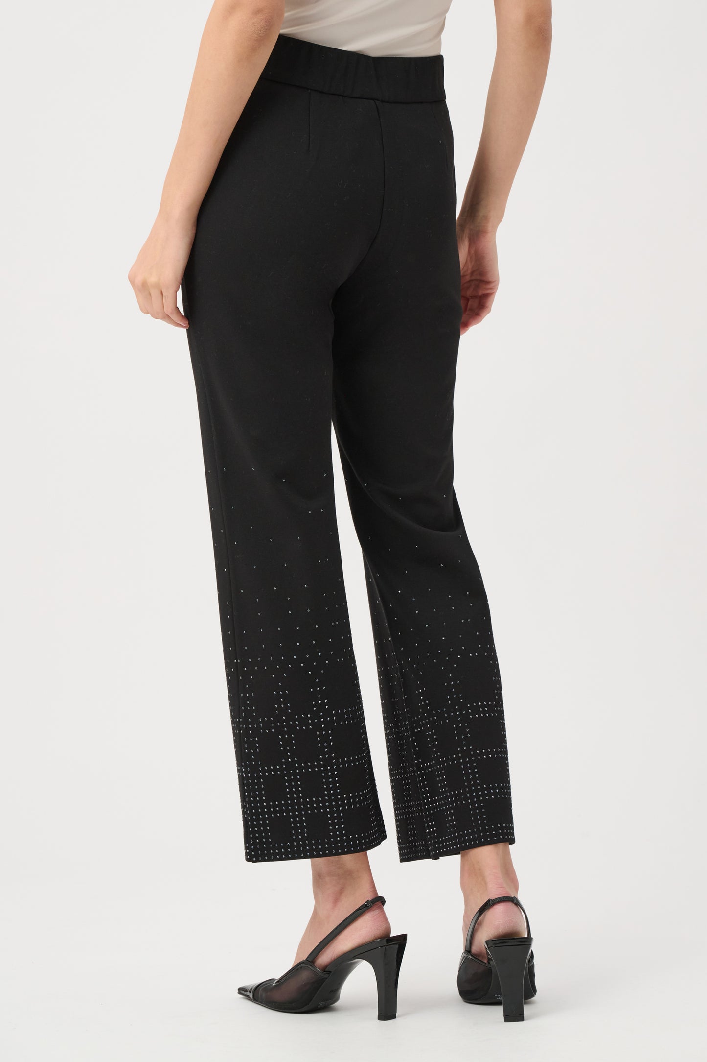 Mid-rise Flare Bejewelled Trousers