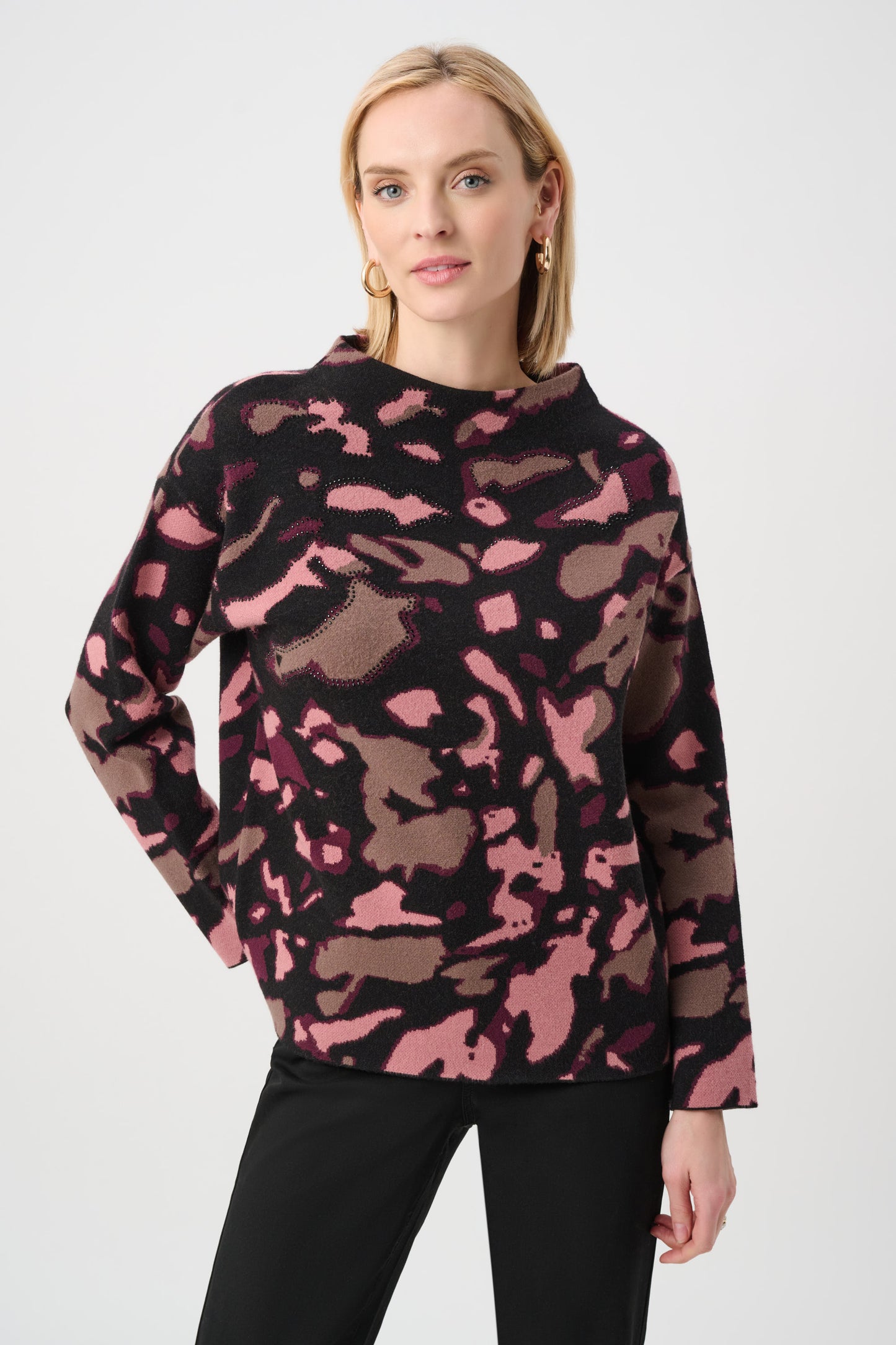 Easy Fit Button Closure Sweater