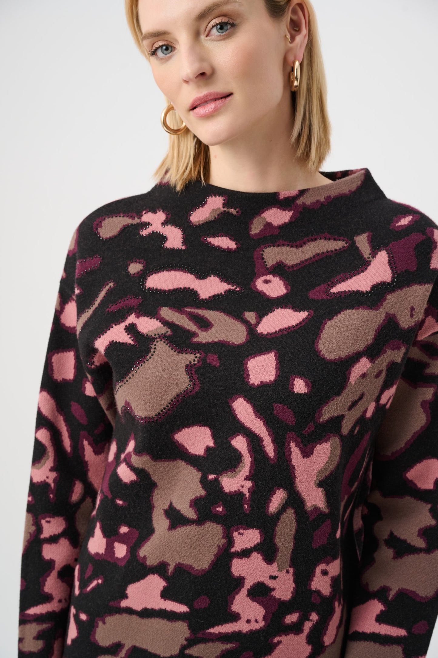 Easy Fit Button Closure Sweater