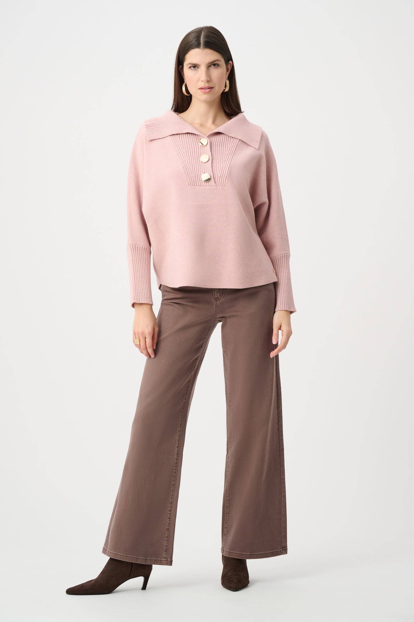 Dusky Rose Batwing Sweater