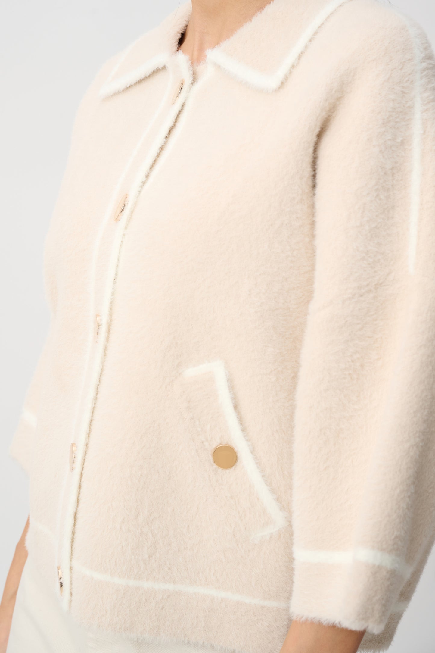 Fawn Textured Knit Cardigan