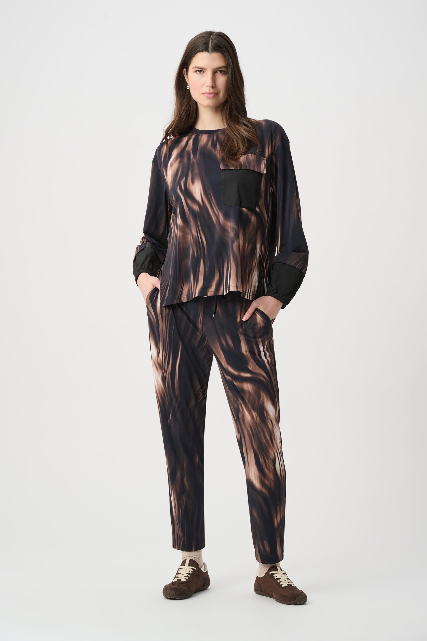 Abstract Animal Print Top