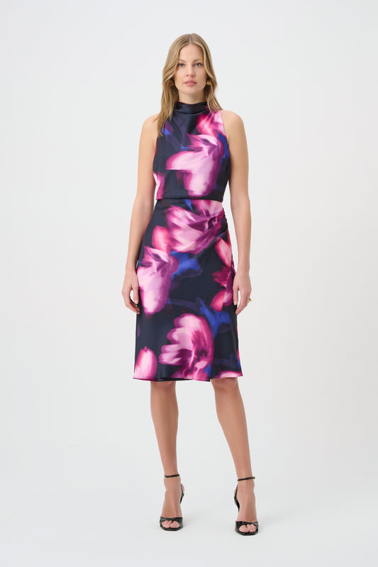 Floral Halter Neck Dress