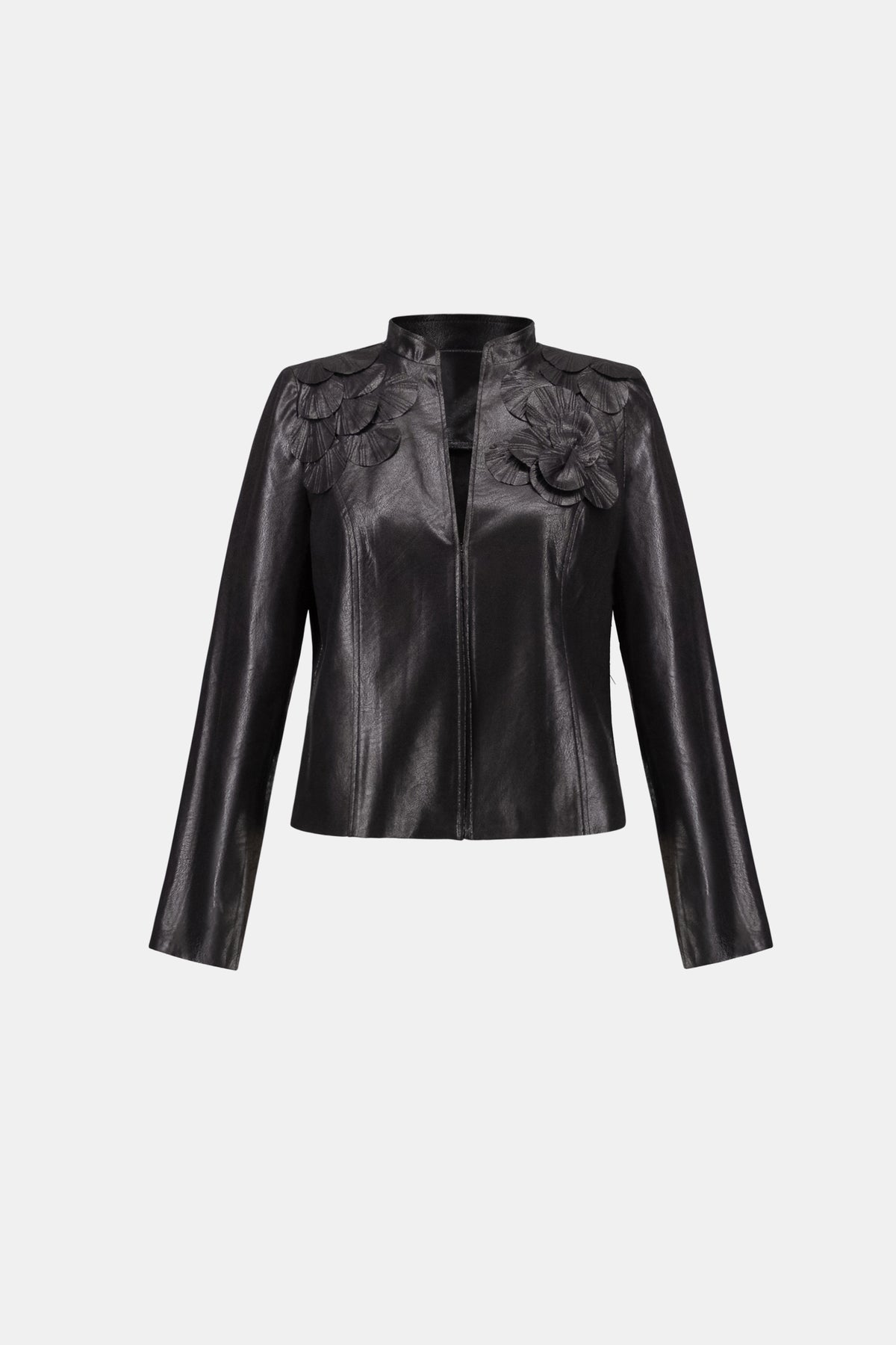 Vegan Leather Sculptural Jacket