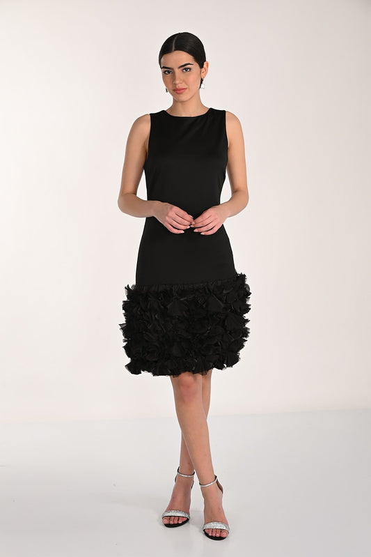 Ruffled Sheath Dress