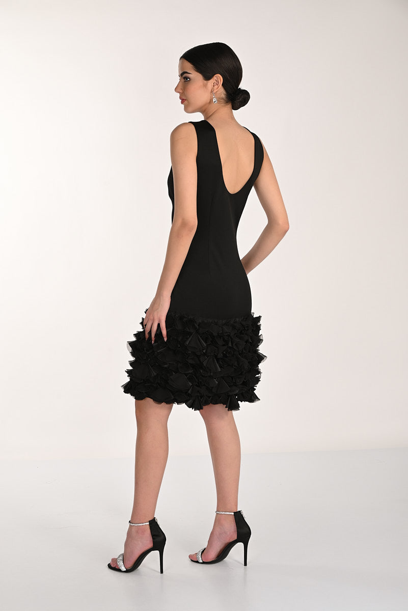 Ruffled Sheath Dress