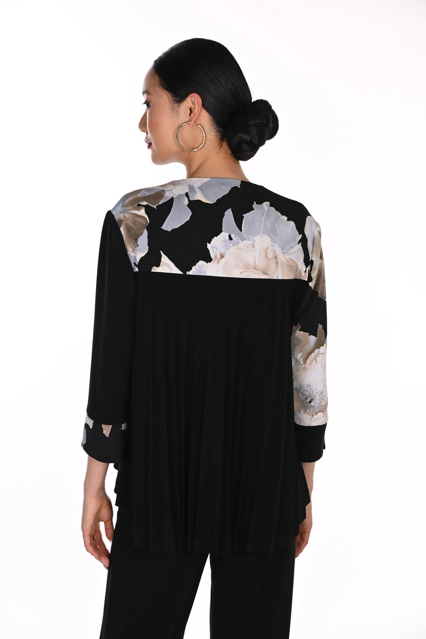 Asymmetrical Floral Jacket