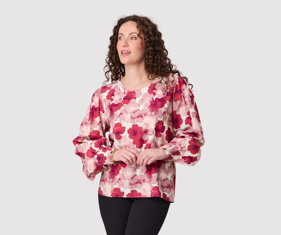 Reims Cuff Top Claret