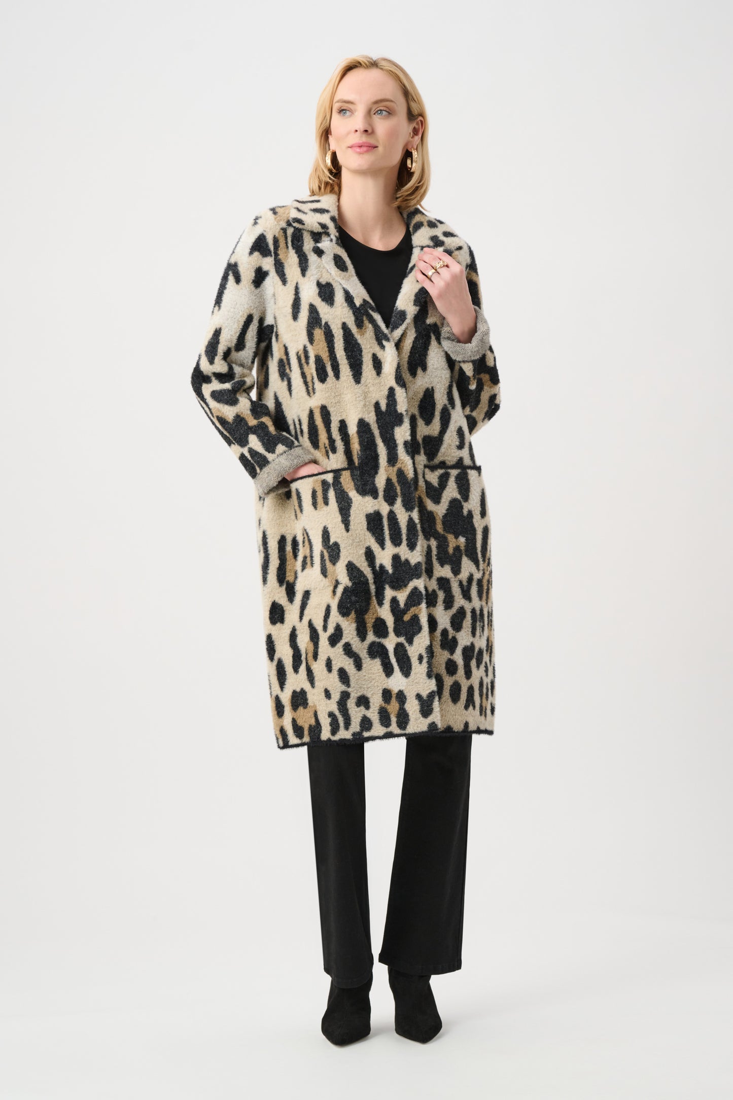Animal Print Long Coat