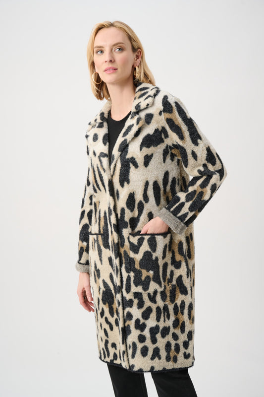 Animal Print Long Coat