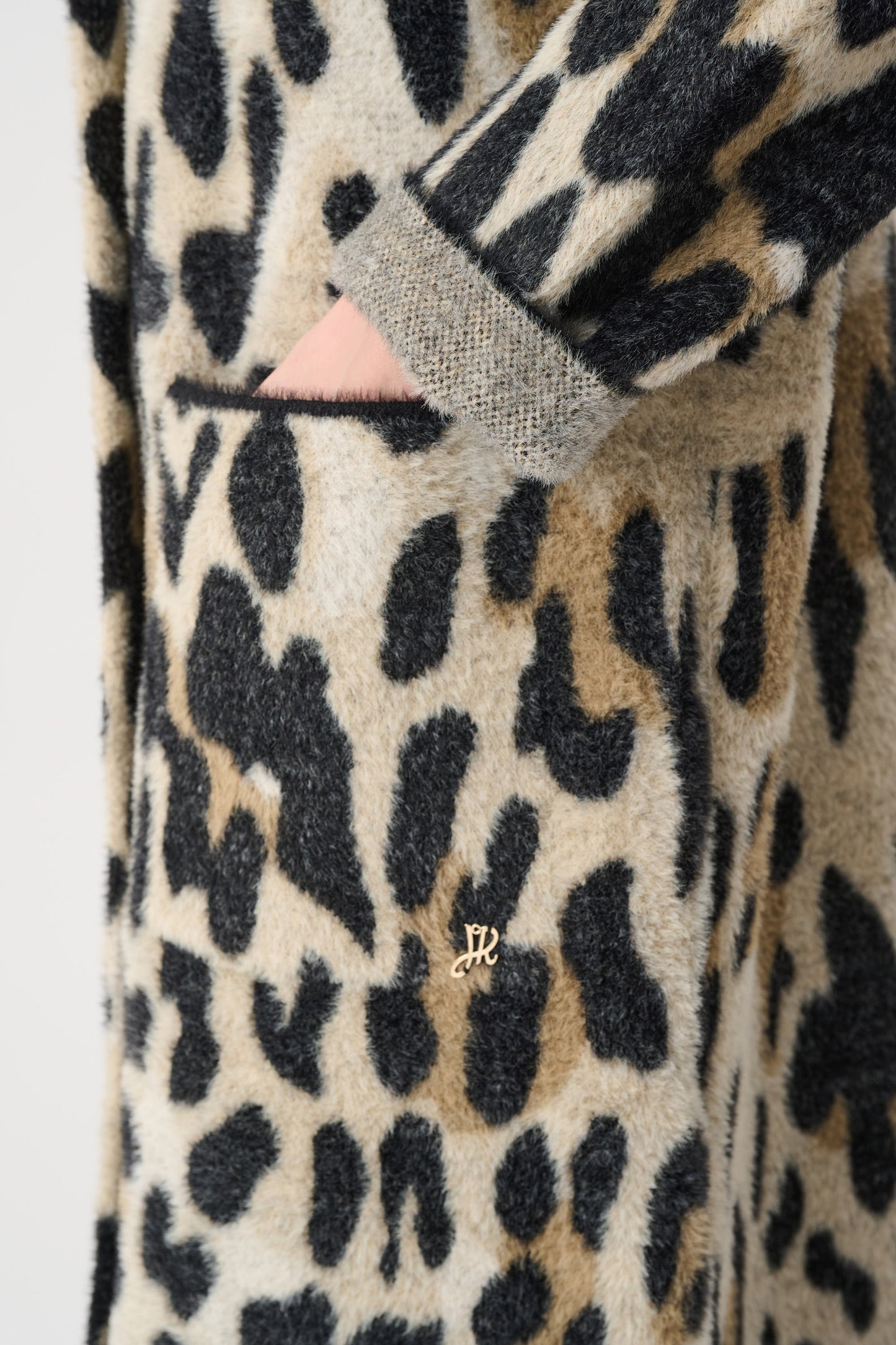 Animal Print Long Coat