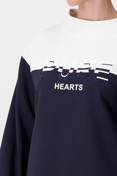 Pure Hearts Colour Blocked Sweatshirt
