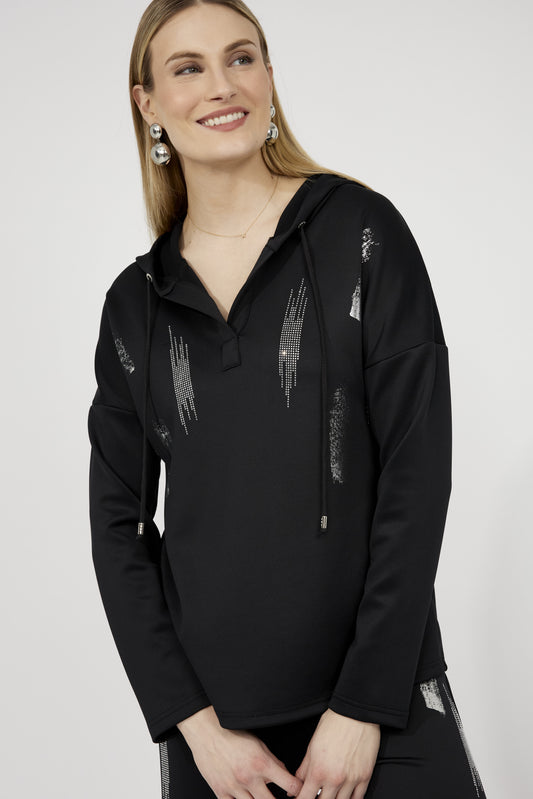 Jewel Embellished Hoodie