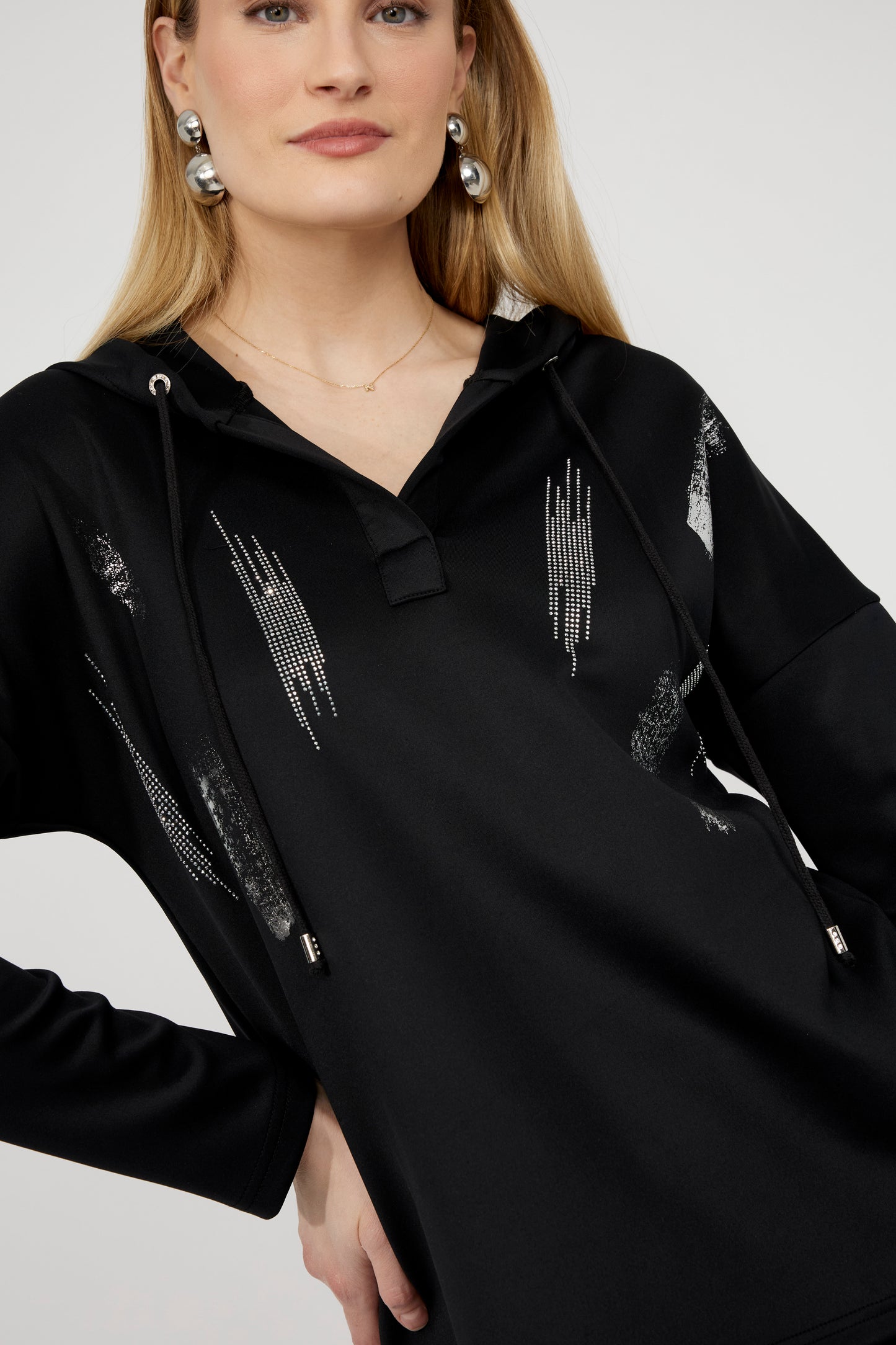 Jewel Embellished Hoodie