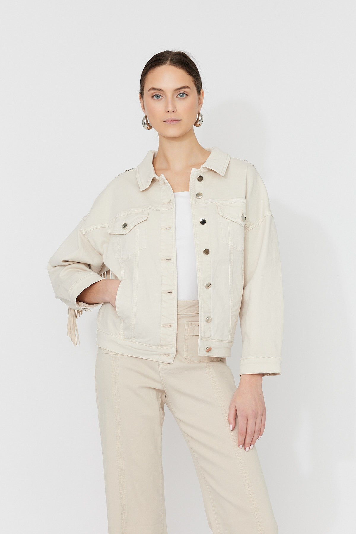 Fringe Denim Jacket